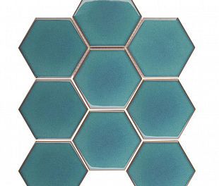 Starmosaic Homework Hexagon Big Green Glossy (Jjfq80071) 256X295X6 Мозаика (КЦС18050)