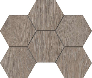 Estima Kraft Wood Мозаика KW02 Hexagon 25x28,5 Структур. (ECT15880)
