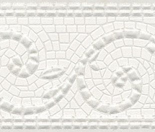 KERAMA MARAZZI 12103R Бордюр Борсари орнамент обрезной 8x25 (КДВ112500)