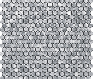 Tubadzin Mozaika scienna Drops metal silver hex 30x30,2 Gat.1 (ТДЗН8860)