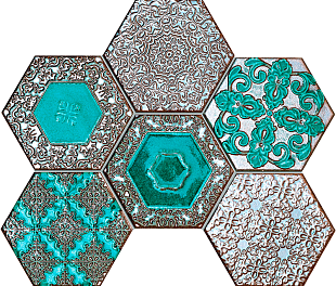 Tubadzin Mozaika scienna Lace absinthe 28,9x22,1 Gat.1 (ТДЗН8800)