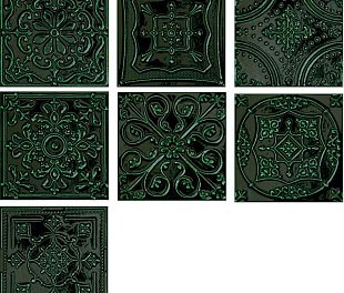 Tubadzin Dekor scienny Tinta green 14,8x14,8x0,8 Gat.1 (ТДЗН13160)