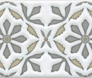 Kerama Marazzi Декор Клемансо орнамент матовый 7,4x15x0,69 (БЛТК80250)