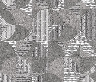 Kerama Marazzi Фондамента серый декорированный обрезной 60x60x0,9 (Линк106090)