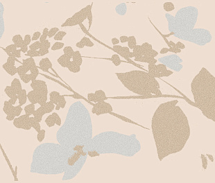 Kerama Marazzi Декор Вилланелла Цветы бежевый глянцевый 15x40x0,8 (БЛТК70350)