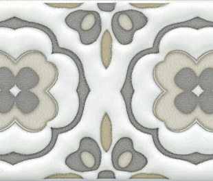 Kerama Marazzi Декор Клемансо орнамент матовый 7,4x15x0,69 (БЛТК80200)