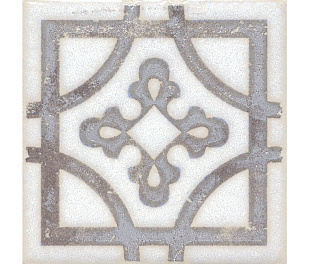Kerama Marazzi Вставка Амальфи орнамент коричневый 9,8x9,8x0,7 (БЛТК42750)