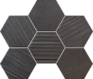 Tubadzin Mozaika scienna Horizon hex black 28,9x22,1 Gat.1 (ТДЗН6260)