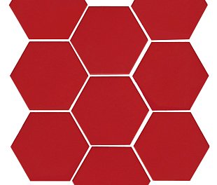 Kerama Marazzi Кальсада красный натуральный из 9 частей 12x10,4x0,7 (Линк101600)