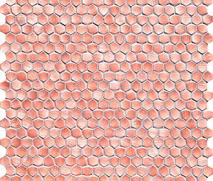 Tubadzin Mozaika scienna Drops metal rose hex 30x30,2 Gat.1 (ТДЗН8840)