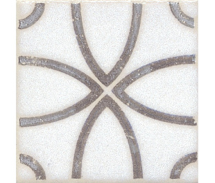 Kerama Marazzi Вставка Амальфи орнамент коричневый 9,8x9,8x0,7 (БЛТК42500)