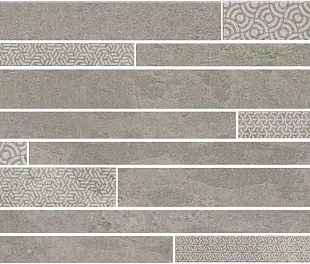 Kerama Marazzi Декор Ламелла серый мозаичный 50,2x25x0,85 (БЛТК197100)