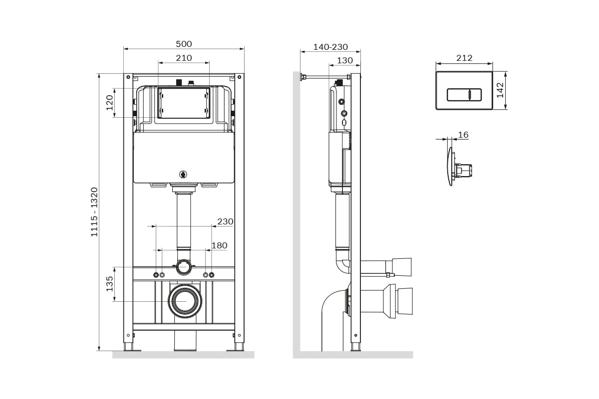 Инсталляция Am Pm Pro I012704.8051 Pro M (МПАМ1017ИН)