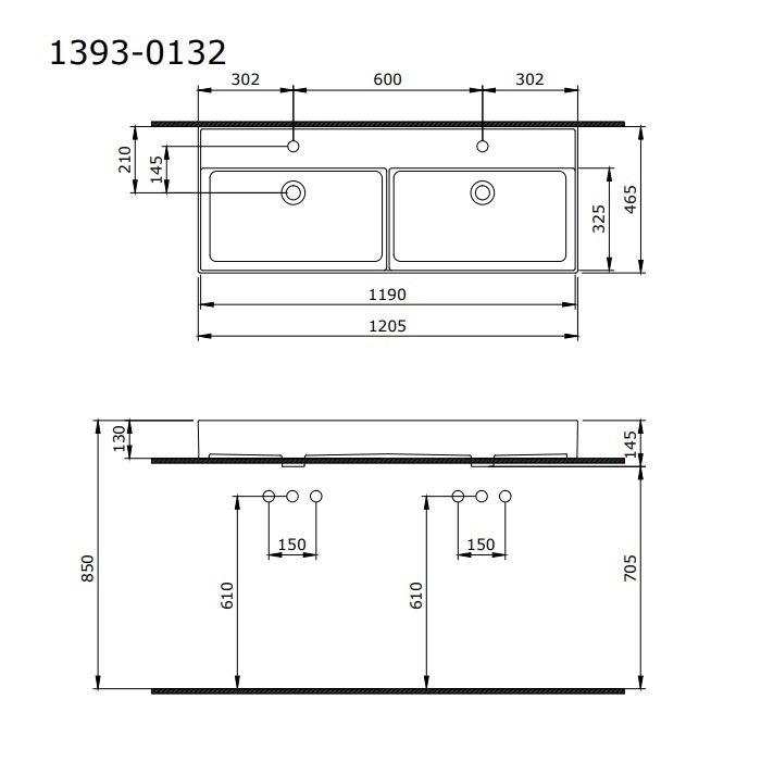 Раковина Накладная Bocchi Milano 1393-019-0126 Красная 46x120 (МПБЧ1363РК)