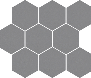 Cerrad Cambia Gris Lappato Mosaic Hexagon  334x275,3x8 (ТДЗН18790)