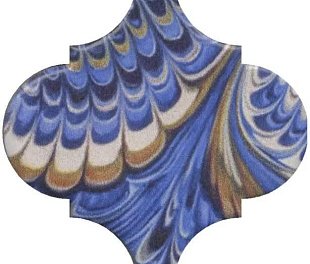 Kerama Marazzi Декор Арабески Венеция синий матовый 6,5x6,5x0,69 (БЛТК203750)