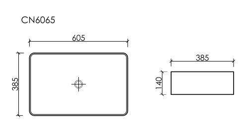 Раковина Ceramica Nova Element CN6065 38,5x60,5 (МПКН1131РК)