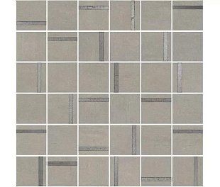 Kerama Marazzi Декор Гварди 2 мозаичный серый светлый матовый обрезной 30x30x0,9 (БЛТК204500)