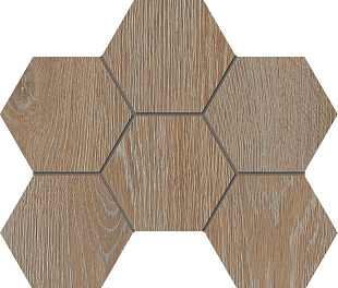 Estima Kraft Wood Мозаика KW01 Hexagon 25x28,5 Структур. (ЕСТ15870)