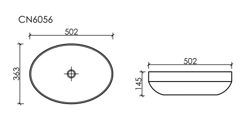 Раковина Ceramica Nova Element CN6056 36,3x50,2 (МПКН1087РК)